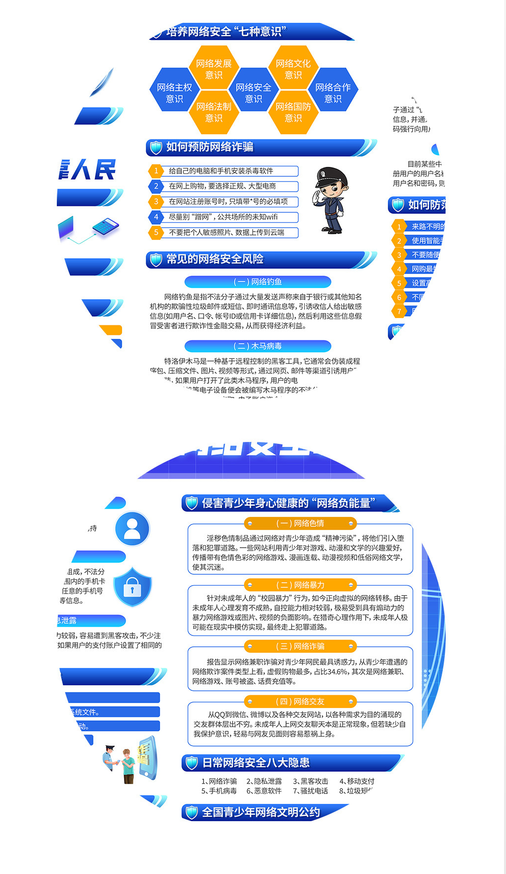 2024年国家网络安全宣传周展板宣传栏设计效果图