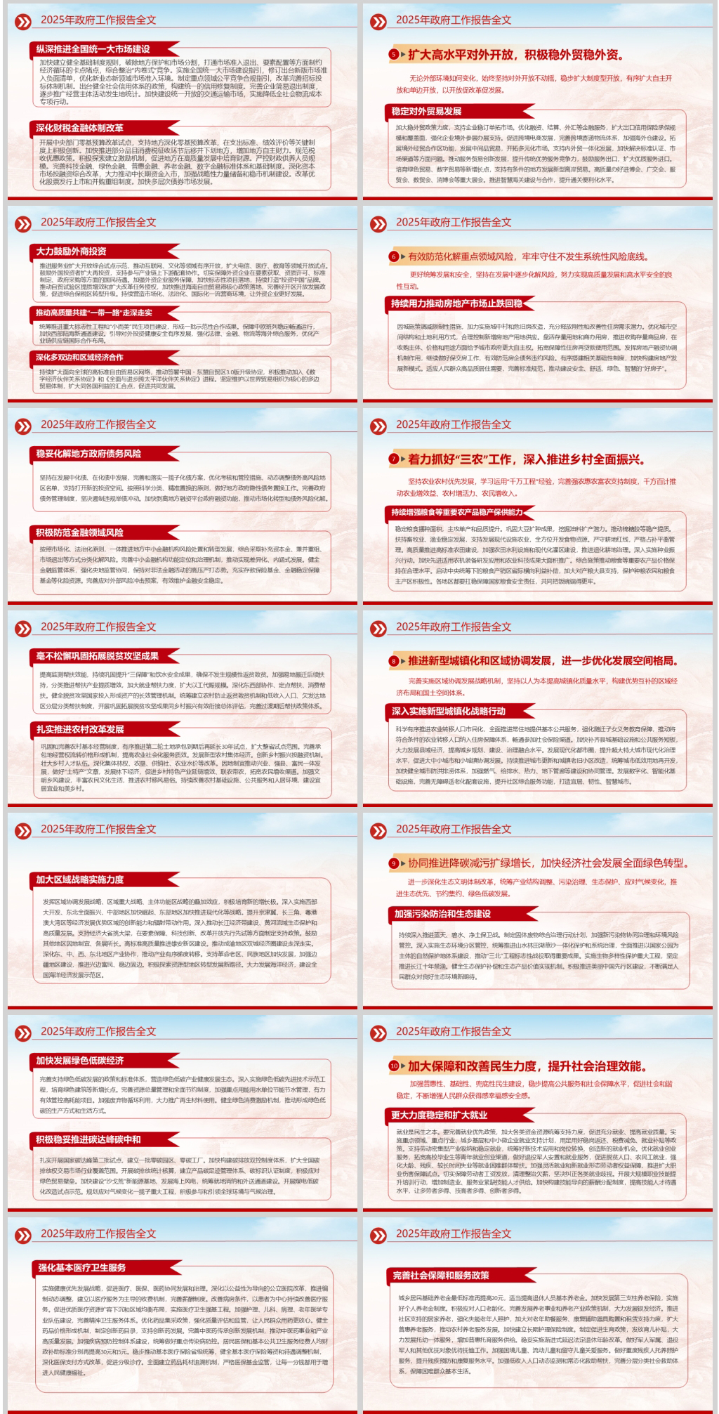 2025全国两会政府工作报告学习解读ppt课件
